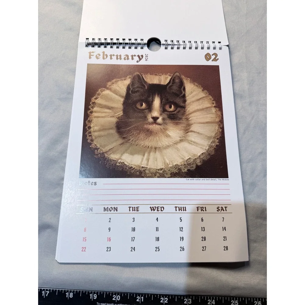 Weird Cats‎ in Renaissance Paintings 2026 Wall Calendar 12 Month Art History Cat